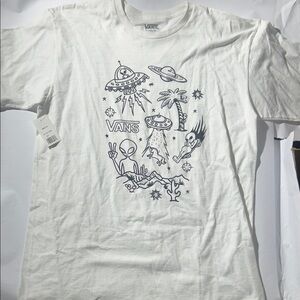 Vans White UFO Graphic Tee